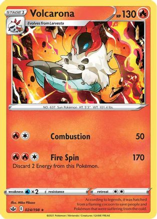 Volcarona (24) [SWSH06: Chilling Reign] Reverse Holofoil - Deck Out Gaming