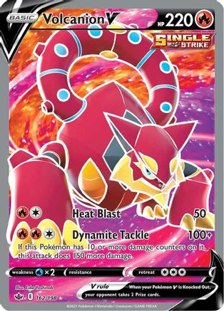 Volcanion V (Full Art) (162) [SWSH06: Chilling Reign] Holofoil - Deck Out Gaming
