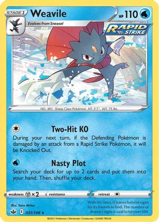 Weavile (31) [SWSH06: Chilling Reign] Holofoil - Deck Out Gaming