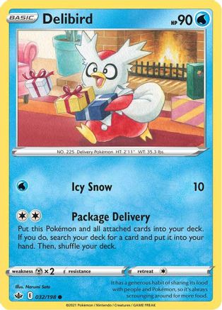 Delibird (32) [SWSH06: Chilling Reign] - Deck Out Gaming