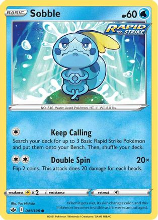 Sobble (041/198) [Sword & Shield: Chilling Reign] - Deck Out Gaming