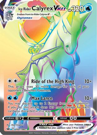 Ice Rider Calyrex VMAX (Secret) (202) [SWSH06: Chilling Reign] Holofoil - Deck Out Gaming