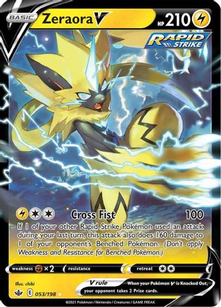 Zeraora V (53) [SWSH06: Chilling Reign] Holofoil - Deck Out Gaming
