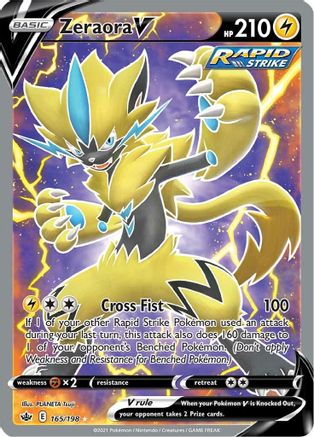 Zeraora V  (165/198) [Sword & Shield: Chilling Reign] - Deck Out Gaming