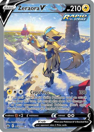 Zeraora V (166/198) [Sword & Shield: Chilling Reign] - Deck Out Gaming