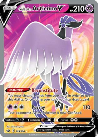 Galarian Articuno V (Full Art) (169) [SWSH06: Chilling Reign] Holofoil - Deck Out Gaming