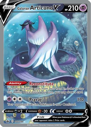 Galarian Articuno V (Alternate Full Art) (170) [SWSH06: Chilling Reign] Holofoil - Deck Out Gaming
