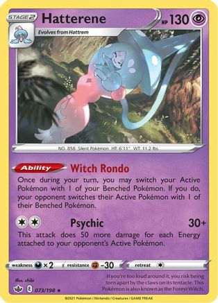 Hatterene (73) [SWSH06: Chilling Reign] Holofoil - Deck Out Gaming