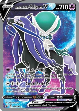 Shadow Rider Calyrex V (171/198) [Sword & Shield: Chilling Reign] - Deck Out Gaming