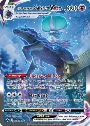 Shadow Rider Calyrex VMAX (Alternate Art Secret) (205) [SWSH06: Chilling Reign] Holofoil - Deck Out Gaming