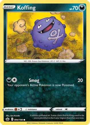 Koffing (94) [SWSH06: Chilling Reign] Reverse Holofoil - Deck Out Gaming
