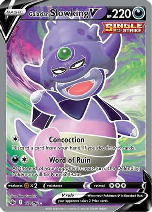 Galarian Slowking V (Full Art) (178) [SWSH06: Chilling Reign] Holofoil - Deck Out Gaming