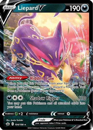 Liepard V (104) [SWSH06: Chilling Reign] Holofoil - Deck Out Gaming