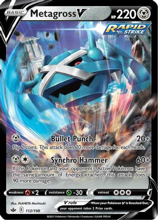 Metagross V (112) [SWSH06: Chilling Reign] Holofoil - Deck Out Gaming