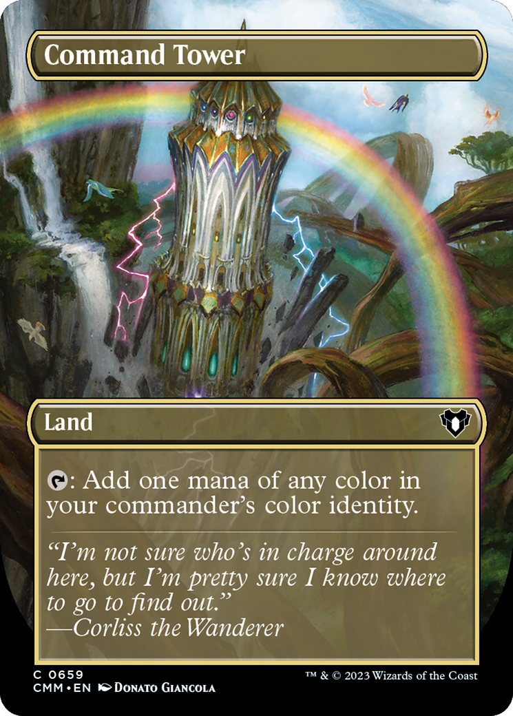 Command Tower (Borderless) (659) [Commander Masters] - Deck Out Gaming