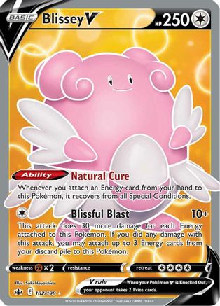 Blissey V (Full Art) (182) [SWSH06: Chilling Reign] Holofoil - Deck Out Gaming