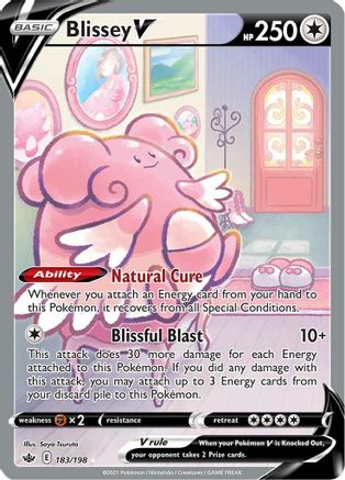 Blissey V (Alternate Full Art) (183) [SWSH06: Chilling Reign] Holofoil - Deck Out Gaming