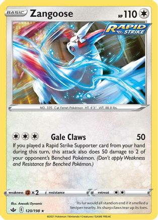 Zangoose (120) [SWSH06: Chilling Reign] - Deck Out Gaming