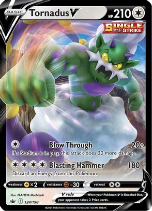Tornadus V (124) [SWSH06: Chilling Reign] Holofoil - Deck Out Gaming