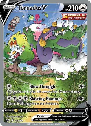 Tornadus V (Alternate Full Art) (185) [SWSH06: Chilling Reign] Holofoil - Deck Out Gaming