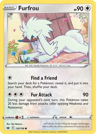 Furfrou (126) [SWSH06: Chilling Reign] - Deck Out Gaming