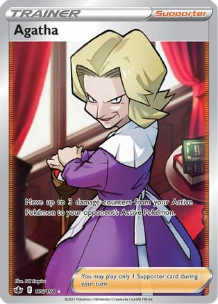 Agatha (Full Art) (186) [SWSH06: Chilling Reign] Holofoil - Deck Out Gaming