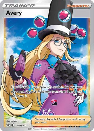 Avery (Full Art) (187) [SWSH06: Chilling Reign] Holofoil - Deck Out Gaming