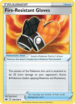 Fire-Resistant Gloves (138) [SWSH06: Chilling Reign] Reverse Holofoil - Deck Out Gaming