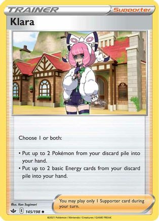 Klara (145) [SWSH06: Chilling Reign] Reverse Holofoil - Deck Out Gaming