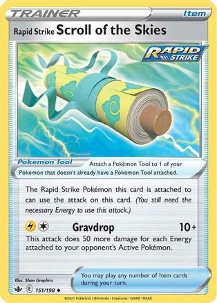 Rapid Strike Scroll of the Skies (151) [SWSH06: Chilling Reign] - Deck Out Gaming
