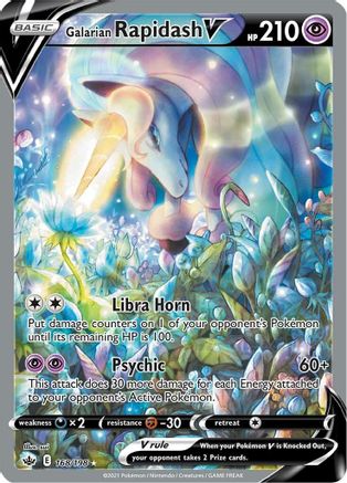 Galarian Rapidash V (Alternate Full Art) (168) [SWSH06: Chilling Reign] Holofoil - Deck Out Gaming