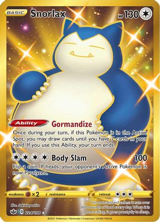 Snorlax (Secret) (224) [SWSH06: Chilling Reign] Holofoil - Deck Out Gaming
