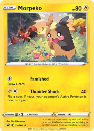 Morpeko - SWSH116 (SWSH116) [SWSH: Sword & Shield Promo Cards] Holofoil - Deck Out Gaming