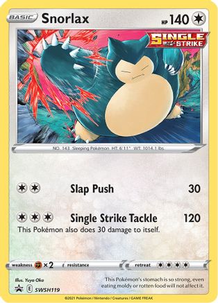 Snorlax - SWSH119 (SWSH119) [SWSH: Sword & Shield Promo Cards] Holofoil - Deck Out Gaming