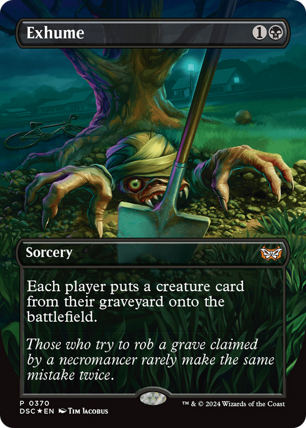Exhume (Borderless) (370) [Duskmourn: House of Horror Commander] foil - Deck Out Gaming