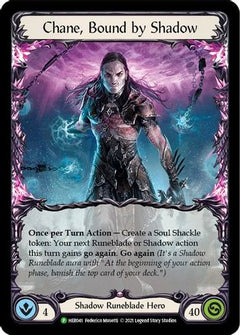 Chane, Bound by Shadow (Rainbow) - HER041 (HER041) [Flesh and Blood: Promo Cards] Unlimited Edition Rainbow Foil - Deck Out Gaming