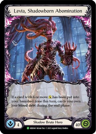 Levia, Shadowborn Abominationn - HER040 (HER040) [Flesh and Blood: Promo Cards] Unlimited Edition Rainbow Foil - Deck Out Gaming
