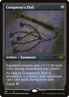 Conqueror's Flail (Foil Etched) (557) [Double Masters 2022] foil - Deck Out Gaming