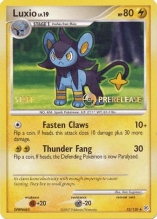 Luxio - 52/130 (Prerelease) [Staff] (52) [Nintendo Promos] - Deck Out Gaming