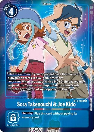 Sora Takenouchi & Joe Kido (Box Topper) (BT5-088) [Battle of Omni] Foil - Deck Out Gaming