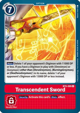 Transcendent Sword (BT5-095) [Battle of Omni] - Deck Out Gaming