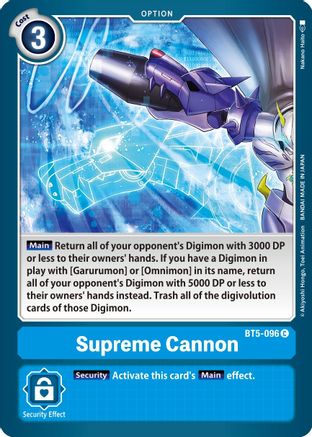 Supreme Cannon (BT5-096) [Battle of Omni] - Deck Out Gaming