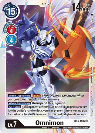 Omnimon (BT5-086) [Battle of Omni] Foil - Deck Out Gaming