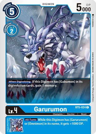 Garurumon (BT5-024) [Battle of Omni] - Deck Out Gaming