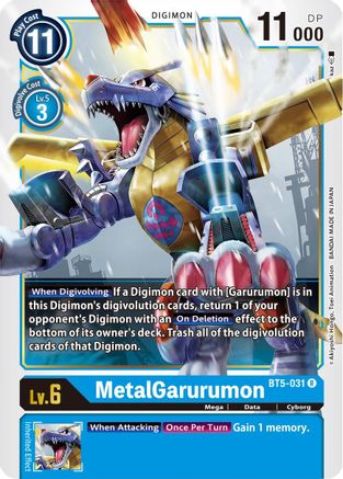 MetalGarurumon - BT5-031 (BT5-031) [Battle of Omni] - Deck Out Gaming