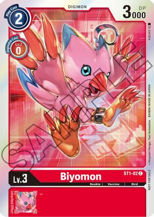 Biyomon - ST1-02 (Event Pack 1) (ST1-02) [Starter Deck 01: Gaia Red] Foil - Deck Out Gaming