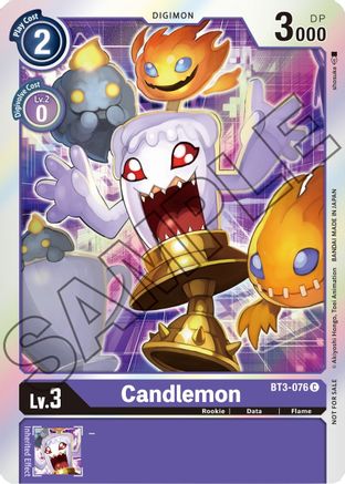 Candlemon - BT3-076 (Event Pack 1) (BT3-076) [Release Special Booster] Foil - Deck Out Gaming