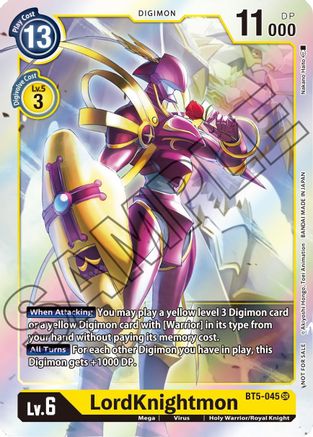 LordKnightmon - BT5-045 (Event Pack 1) (BT5-045) [Battle of Omni] Foil - Deck Out Gaming