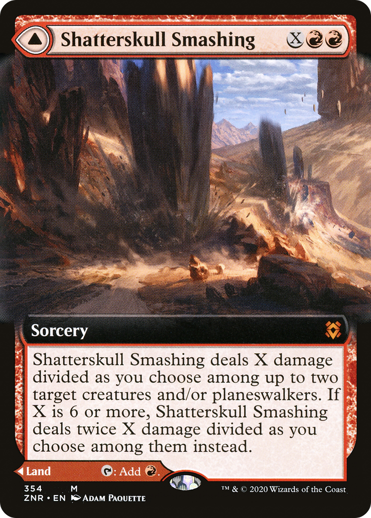Shatterskull Smashing (Extended Art) (354) [Zendikar Rising] foil - Deck Out Gaming