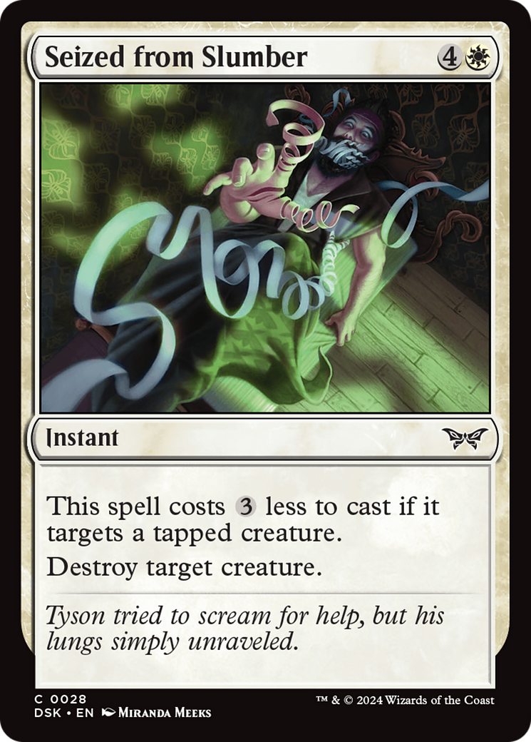 Seized from Slumber (28) [Duskmourn: House of Horror] foil - Deck Out Gaming